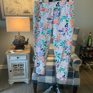 Denim&Co Multicolor Floral Ankle Pants